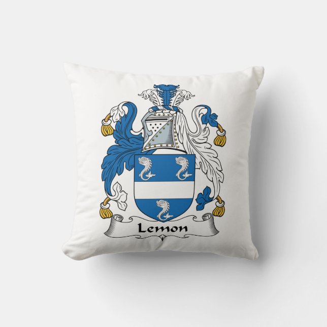 Lemon Family Crest Cushion (Front)