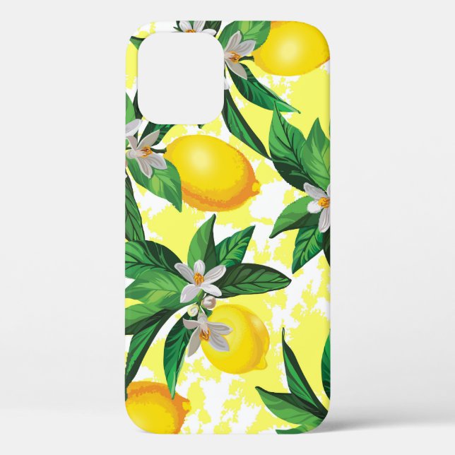 Lemon Fantasy: Creative Floral Pattern Case-Mate iPhone Case (Back)