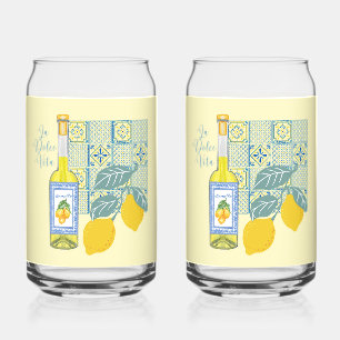 Lemon Farm Retro Can Glass