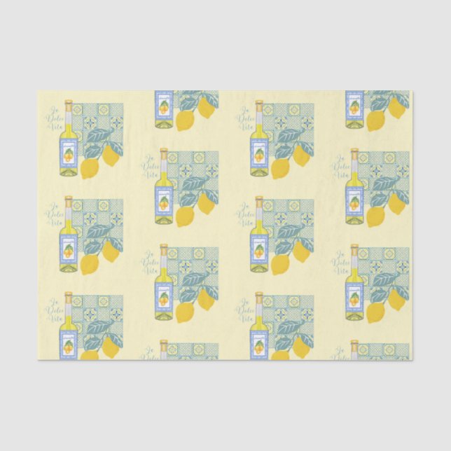  Lemon Farm Retro Tissue Paper (Front)