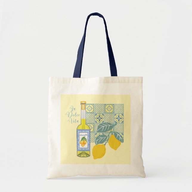 Lemon Farm Retro Tote Bag (Front)