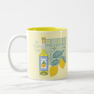 Lemon Farm Retro Two-Tone Coffee Mug