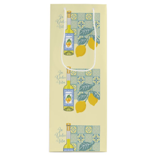  Lemon Farm Retro Wine Gift Bag (Front)