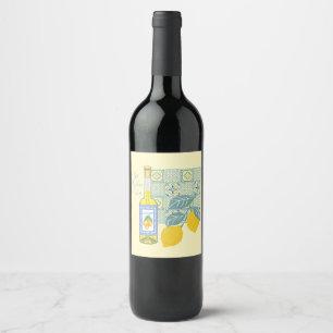  Lemon Farm Retro Wine Label