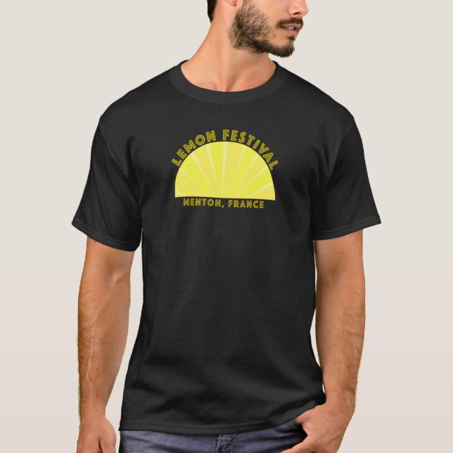 Lemon Festival Fete du Citron Menton France French T-Shirt (Front)