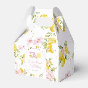 Lemon Floral Birthday Favour Box