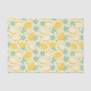 Lemon Floral Fruit Pattern Decoupage Tissue Paper