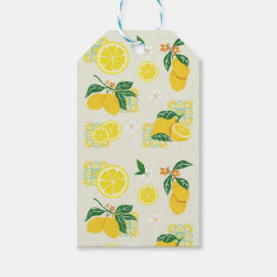 Lemon Floral Gift Tags