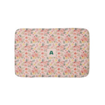 Lemon  Floral pink Peony rustic Pattern monogram