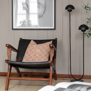 Lemon  Floral pink Peony rustic Pattern monogram Cushion