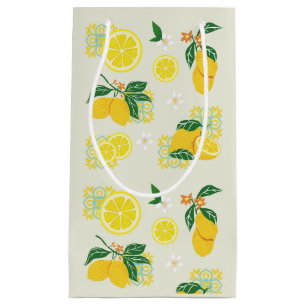 Lemon Floral Small Gift Bag
