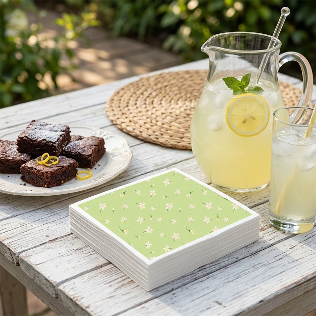 Lemon Flower Pattern Paper Napkin (Creator Uploaded)