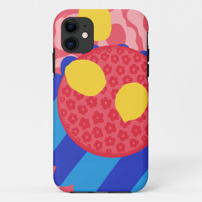 Lemon Flower Plate Case-Mate iPhone Case (Back)