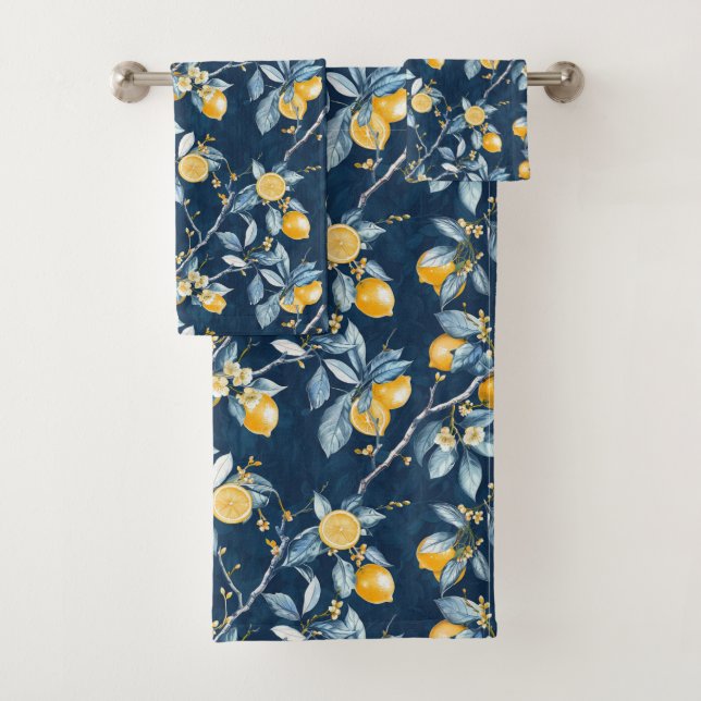 Lemon French Country  Bath Towel Set (Insitu)