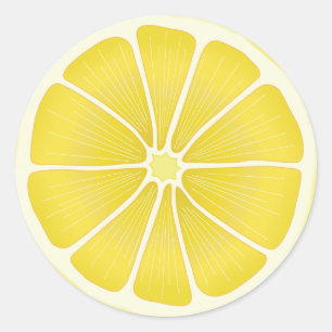 Lemon Fresh Craft Classic Round Sticker