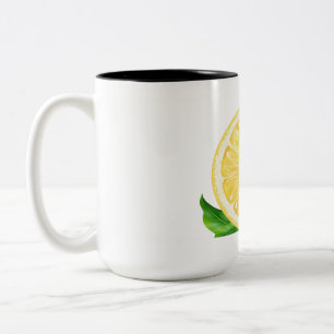 Lemon Fresh Days Two-Tone Coffee Mug