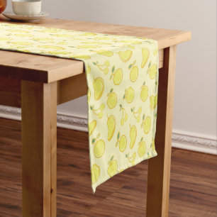 LEMON FRESH FRUIT PATTERN SHORT TABLE RUNNER