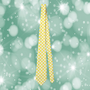 Lemon Fruit Citrus Pattern Tie
