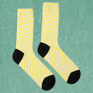 Lemon Fruit Citrus Yellow Pattern Socks