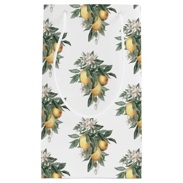 Lemon Fruit Glossy Gift Bag (Front)