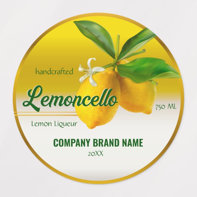 Lemon Fruit Lemoncello (Design 1)