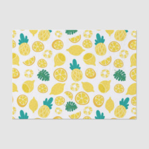Lemon Fruit Pattern Decoupage Tissue Paper
