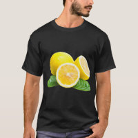 Lemon Fruit Print On A Lemon Yellow Graphic Premiu