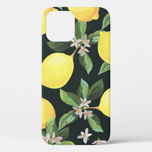 Lemon Fruit: Seamless Pattern Design iPhone 12 Case
