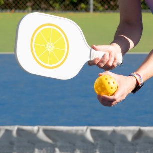 Lemon Fruit Slice Yellow Pickleball Paddle