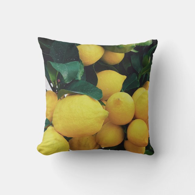 Lemon fruit tree cushion (Front)