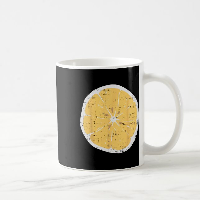 Lemon Fun Citrus Fruit Lazy Diy Easy Halloween Cos Coffee Mug (Right)