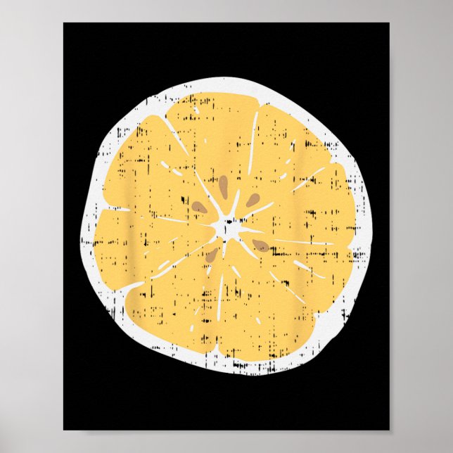 Lemon Fun Citrus Fruit Lazy Diy Easy Halloween Cos Poster (Front)