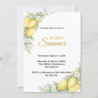 Lemon garden citrus Summer Party