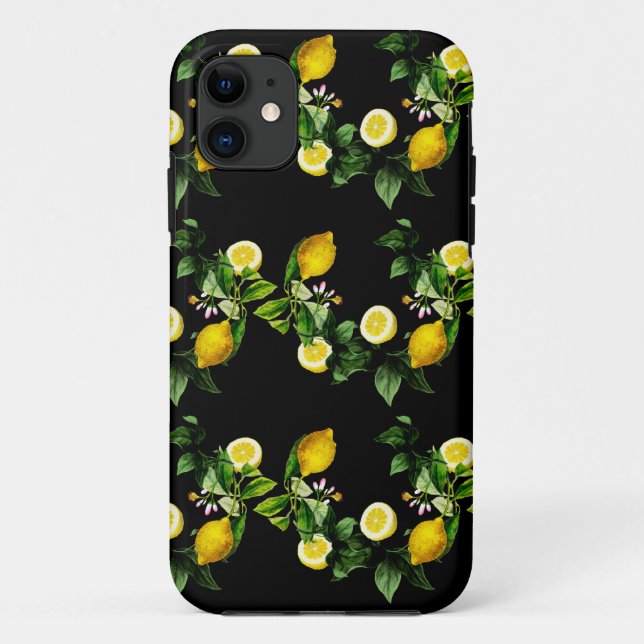 Lemon garden summer  pattern   Case-Mate iPhone case (Back)
