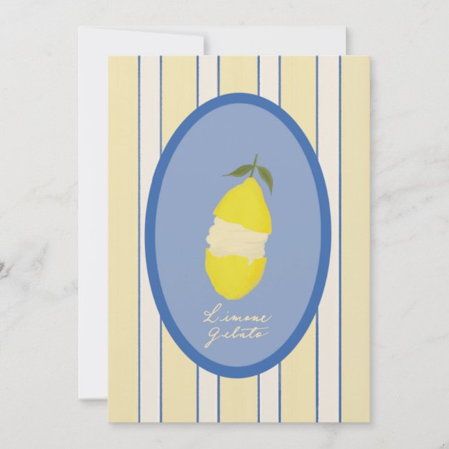 Lemon Gelato Summer Card (Front)