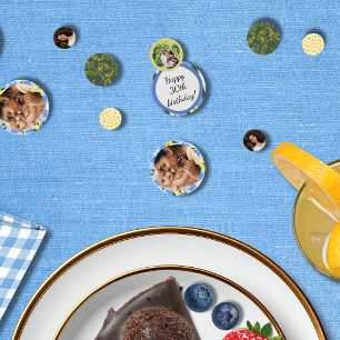 Lemon Gingham & Blue Summer Confetti