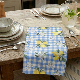 Lemon Gingham for Summer Kitchen Decor Tea Towel