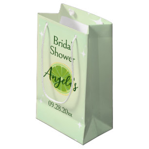 Lemon Green Bridal Shower Gift Bag