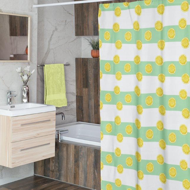 Lemon Green Yellow Shower Curtain (Creator Uploaded)