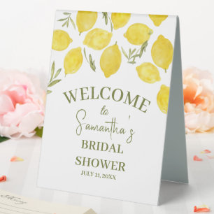 Lemon Greenery Italian Yellow Olive Bridal Shower