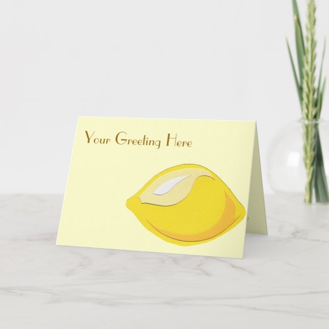 Lemon Greeting Card (Front)