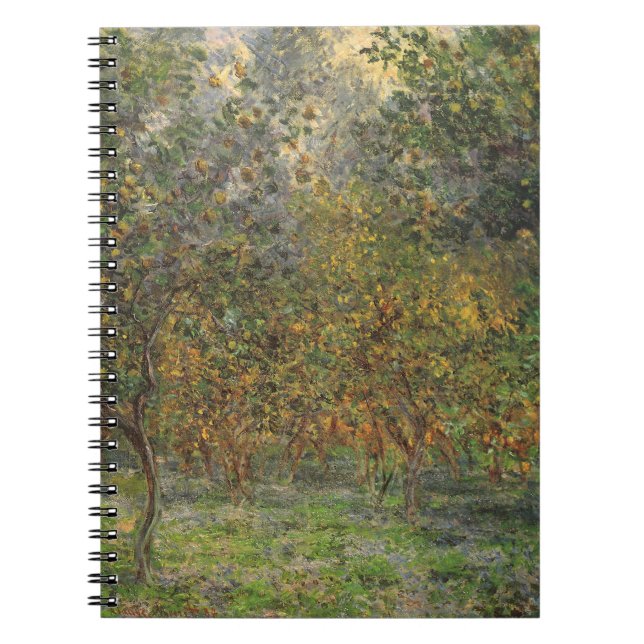 Lemon Grove in Bordighera by Claude Monet Notebook (Front)