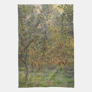 Lemon Grove in Bordighera by Claude Monet Tea Towel