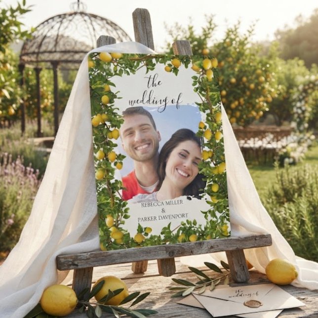 Lemon Grove Romance Wedding Invitation (Creator Uploaded)