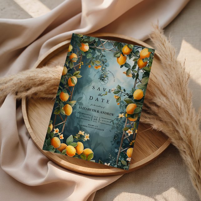 Lemon Grove Romance Wedding Save The Date (Creator Uploaded)
