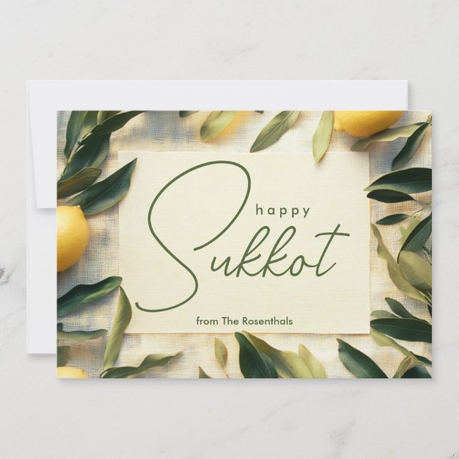 Lemon Grove Sukkot Greeting card (Front)