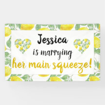 Lemon Heart Main Squeeze Bridal Shower Celebration