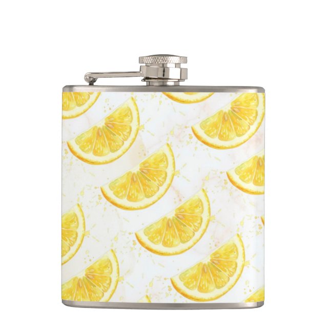 Lemon Hip Flask (Front)