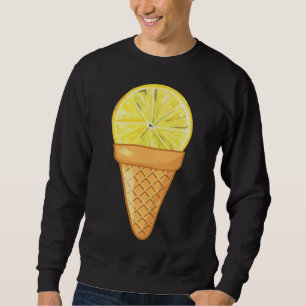 LEMON ICE CREAM - FUNNY FRUIT AND ICE CREAM COLLEC SWEATSHIRT