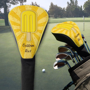 Lemon Ice Cream Stick Golf Head Cover
